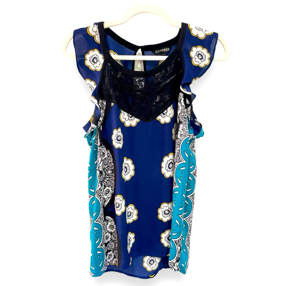 Express Flutter Sleeve Top size Medium